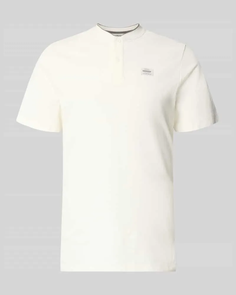 S.Oliver Regular Fit Poloshirt aus Baumwoll-Mix Weiss