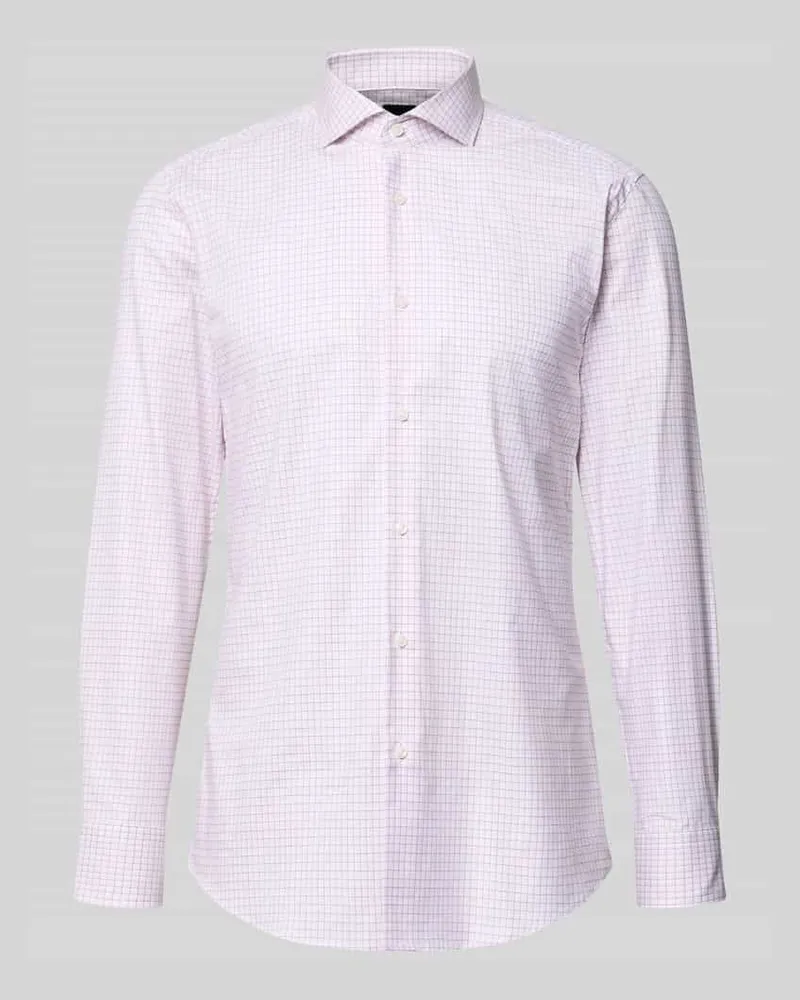 HUGO BOSS Slim Fit Businesshemd aus Baumwoll-Mix Modell 'H-HANK-SP-B1-C1-261 Rose