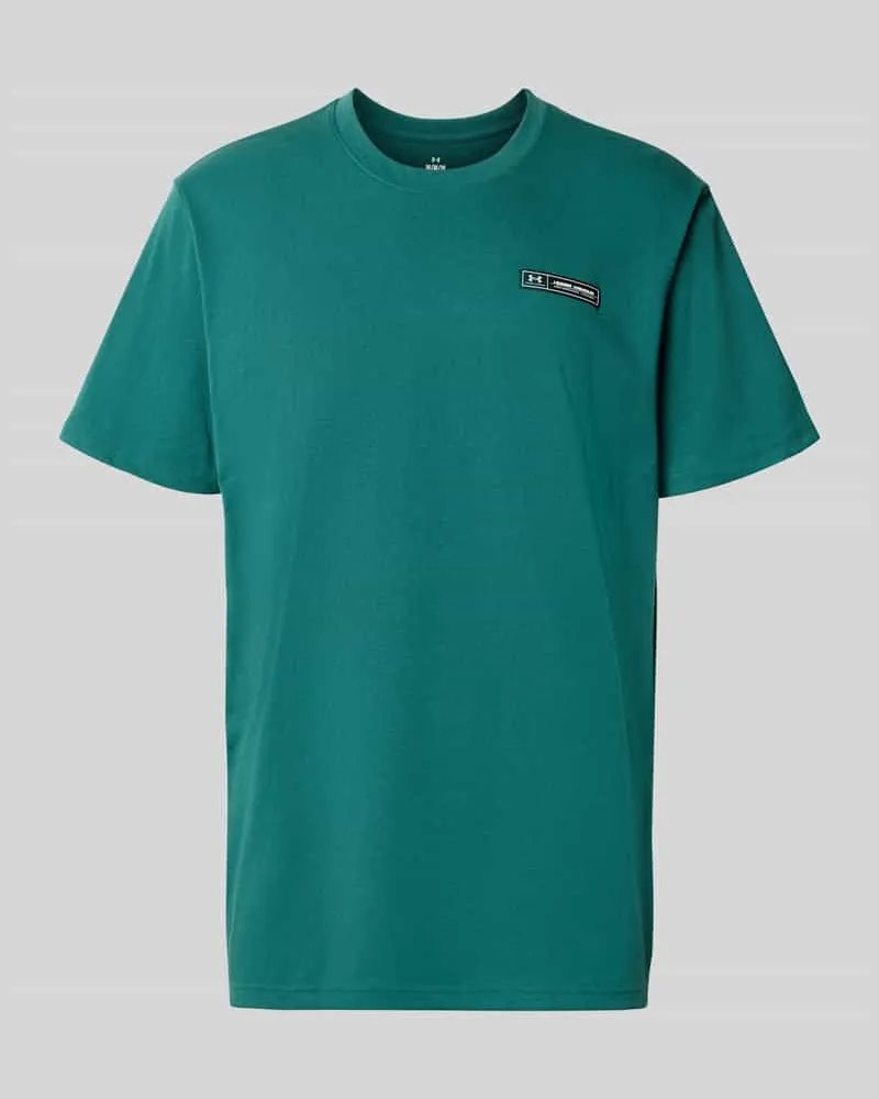 Under Armour Regular Fit T-Shirt mit Logo-Applikation Petrol