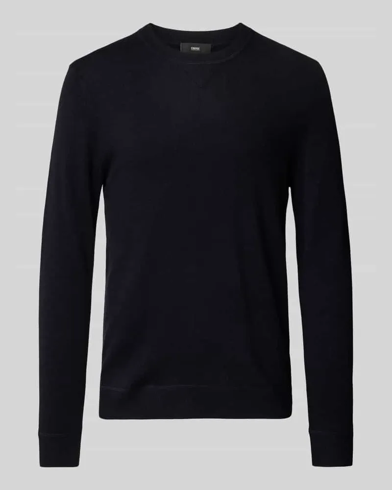 cinque Strickpullover aus Woll-Mix mit Kaschmir-Anteil Marine