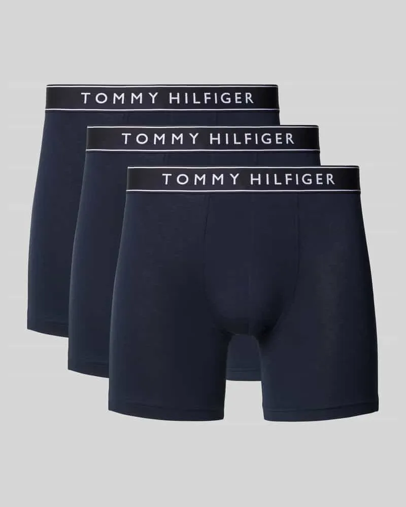 Tommy Hilfiger Boxershorts mit elastischem Label-Bund im 3er-Pack 
