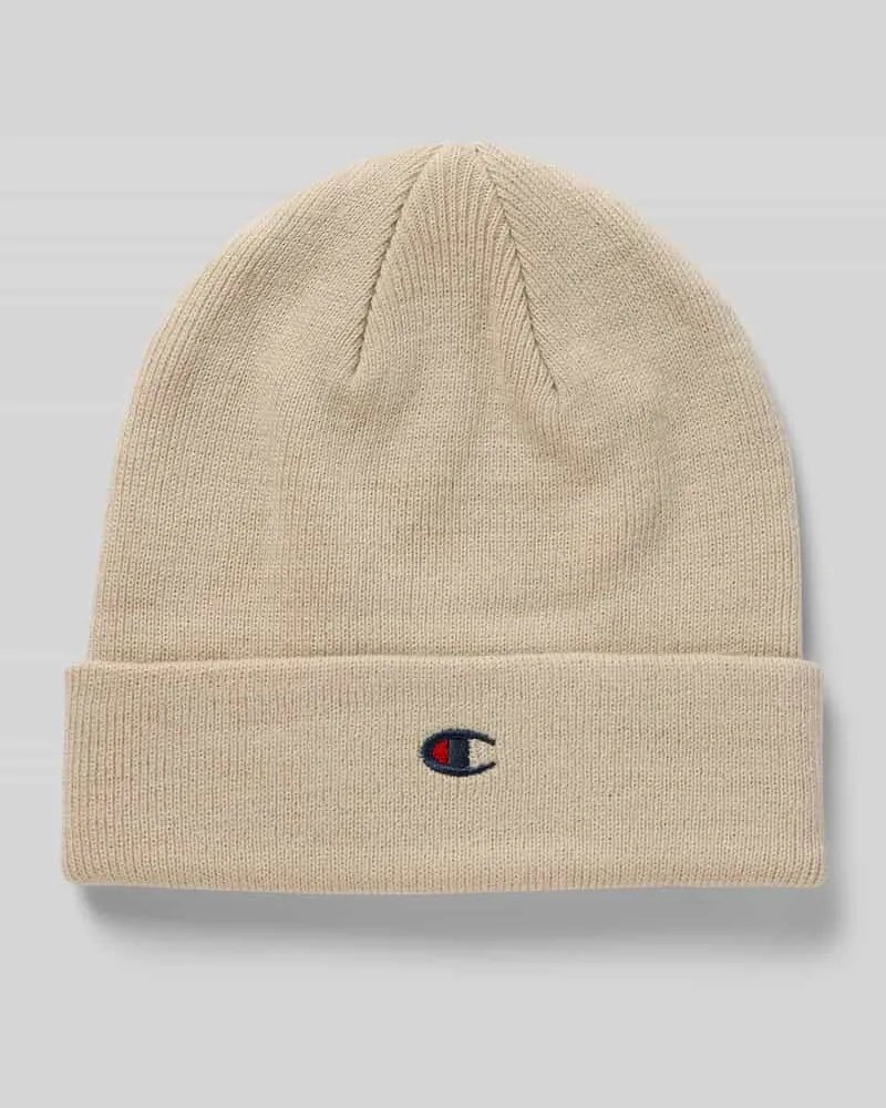 Champion Beanie mit Label-Detail Beige