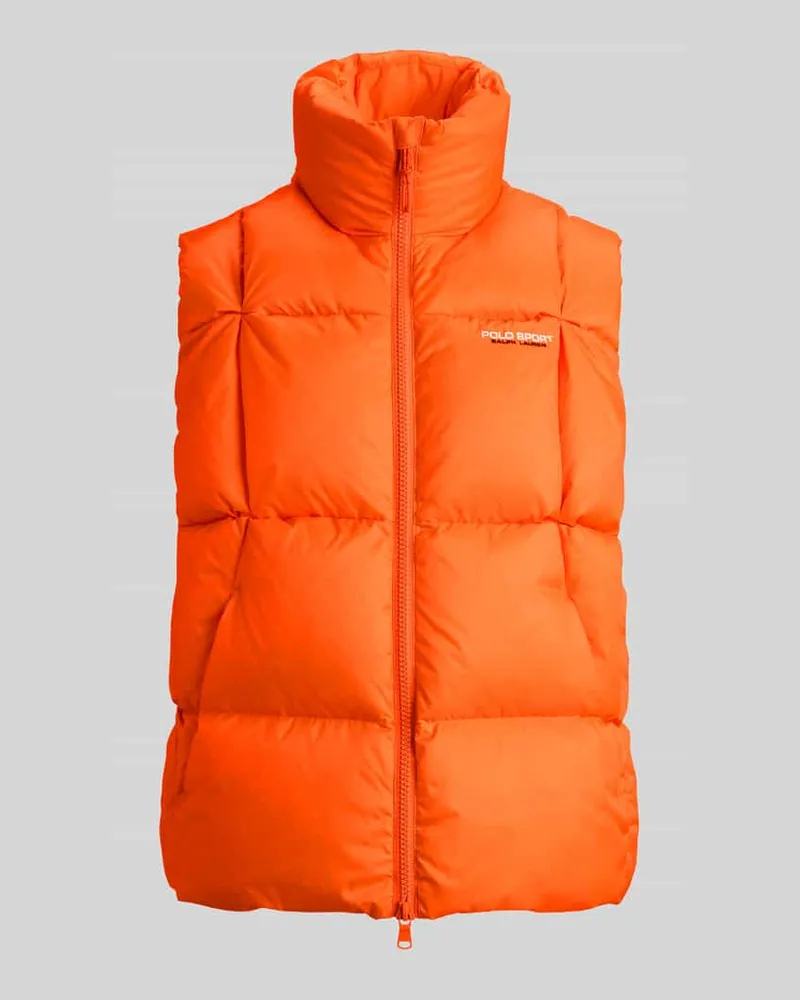 Ralph Lauren Steppweste mit Logo-Detail Orange