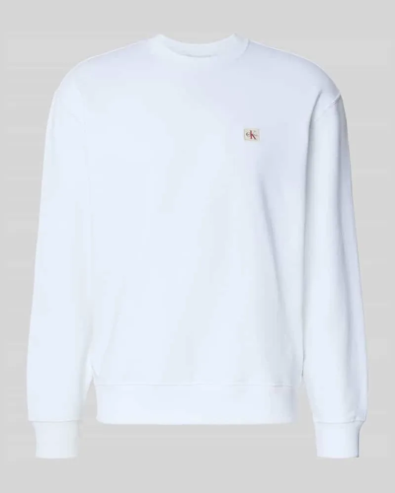 Calvin Klein Regular Fit Sweatshirt mit Logo-Patch Modell 'Terry 