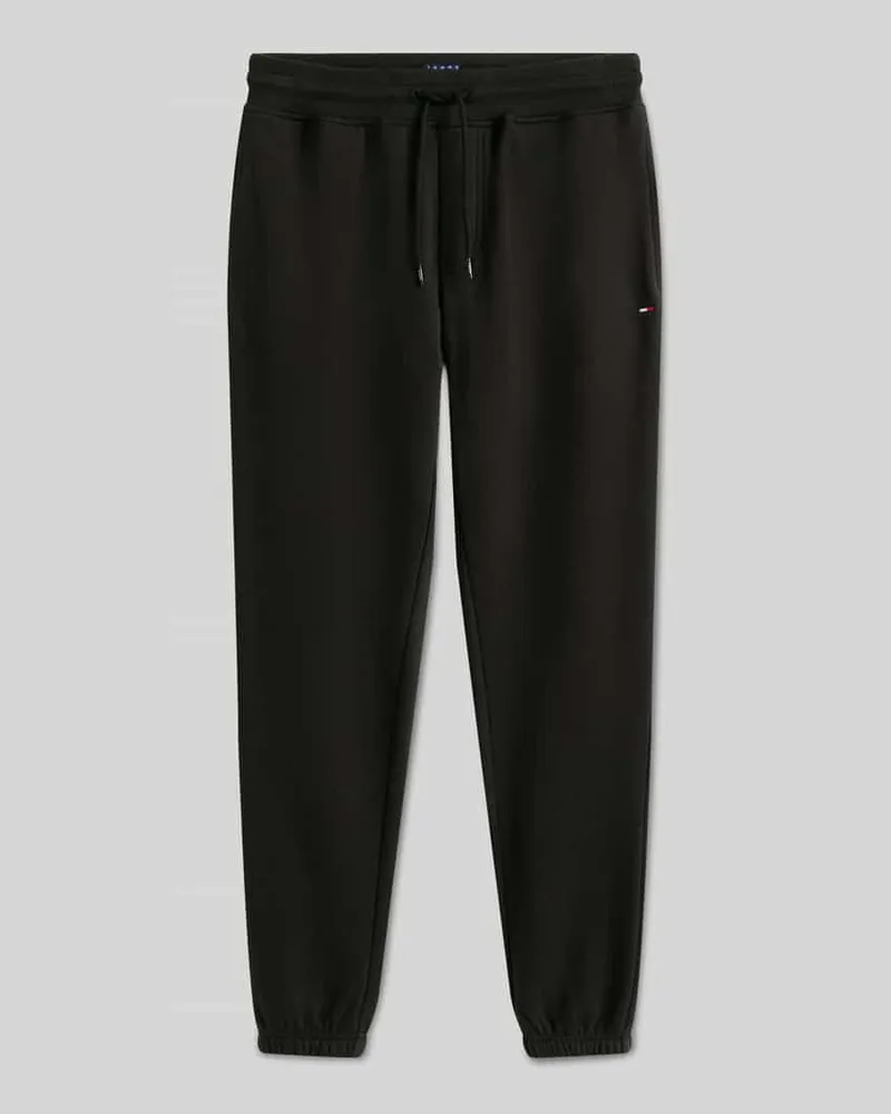 Tommy Hilfiger Slim Fit Sweathose aus Baumwoll-Mix Black