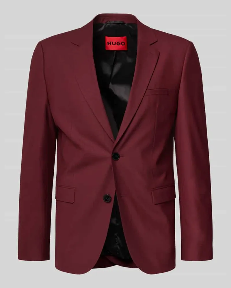HUGO BOSS Regular Fit Sakko mit Woll-Anteil Modell 'ARTI 235X Bordeaux