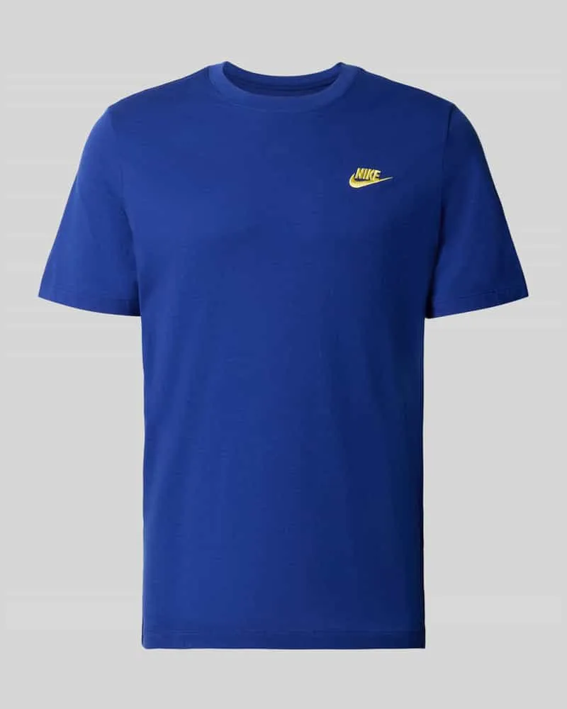 Nike Regular Fit T-Shirt aus reiner Baumwolle Dunkelblau