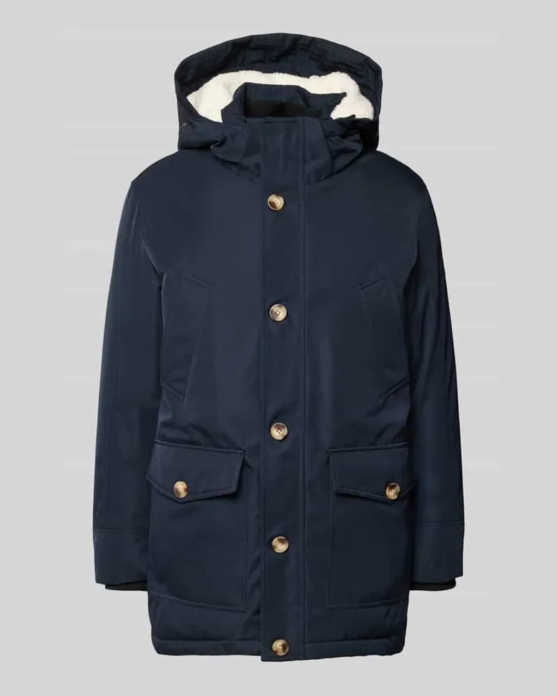 McNeal Parka mit Kapuze und Pattentaschen Marine