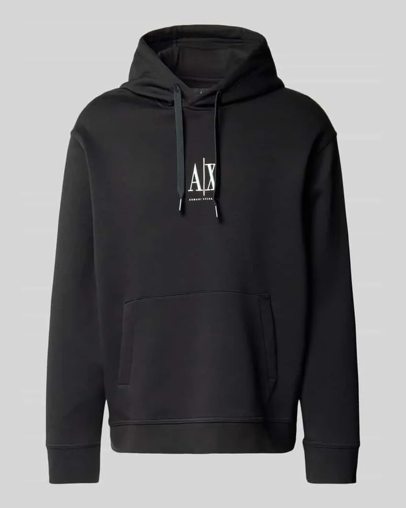 Armani Exchange Hoodie mit Kapuze Black