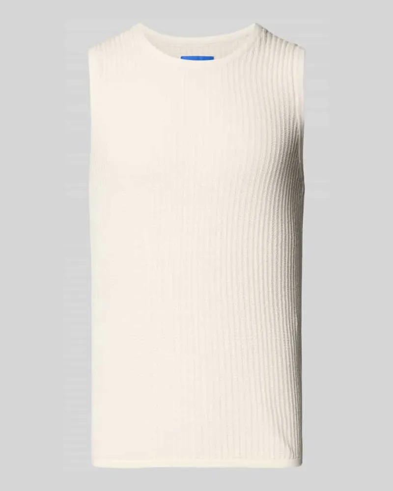 Jack & Jones Pullunder mit Rundhalsausschnitt Modell 'MARRAKECH Offwhite