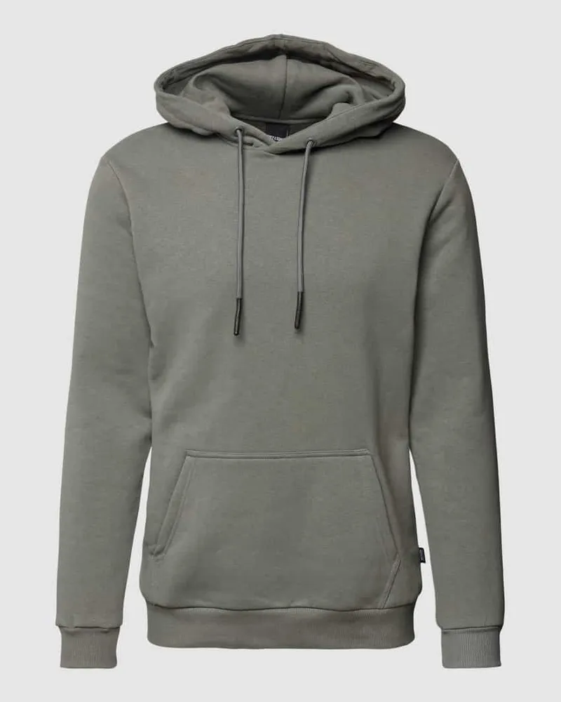 Only & Sons Regular Fit Hoodie aus Baumwoll-Mix Modell 'CERES Hellgrau