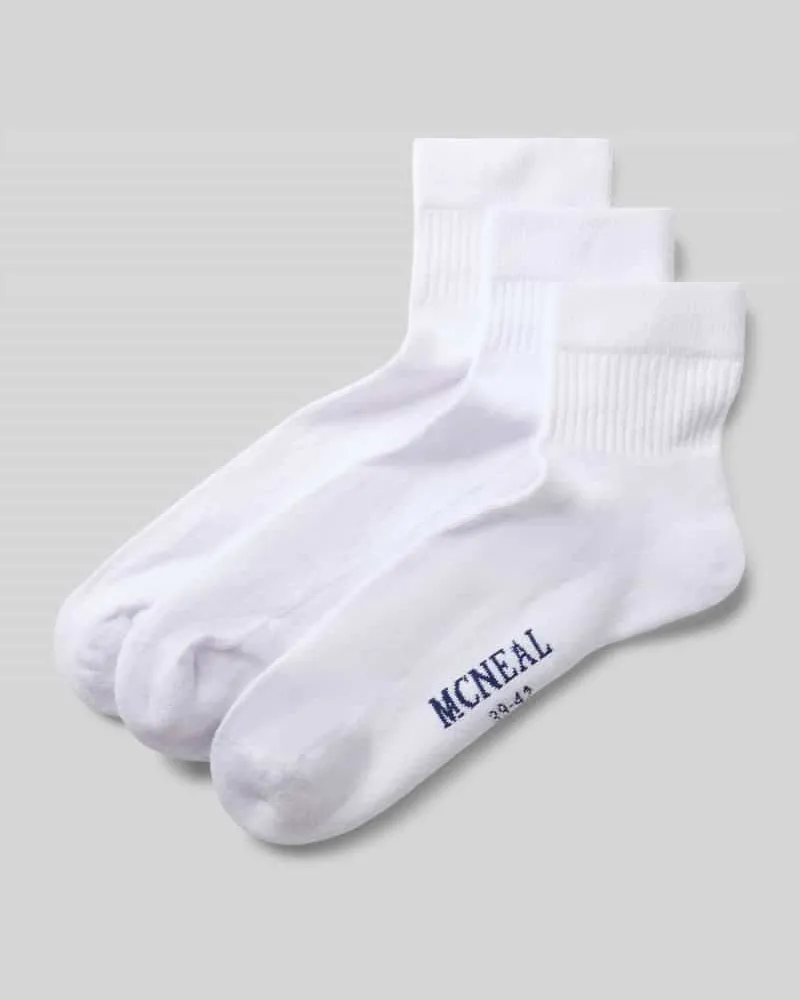 McNeal Socken mit Label-Print im 5er-Pack Weiss