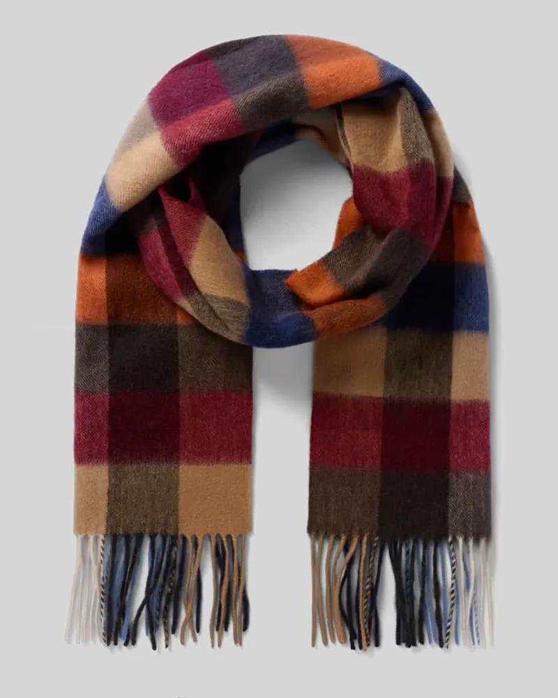 Ascot Wollschal mit Kaschmir-Anteil Bordeaux