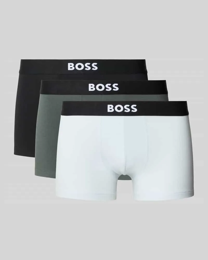 HUGO BOSS Trunks aus Baumwoll-Mix im 3er-Pack 