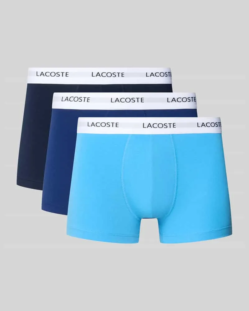 Lacoste Trunk aus Baumwoll-Mix im 3er-Pack Blau