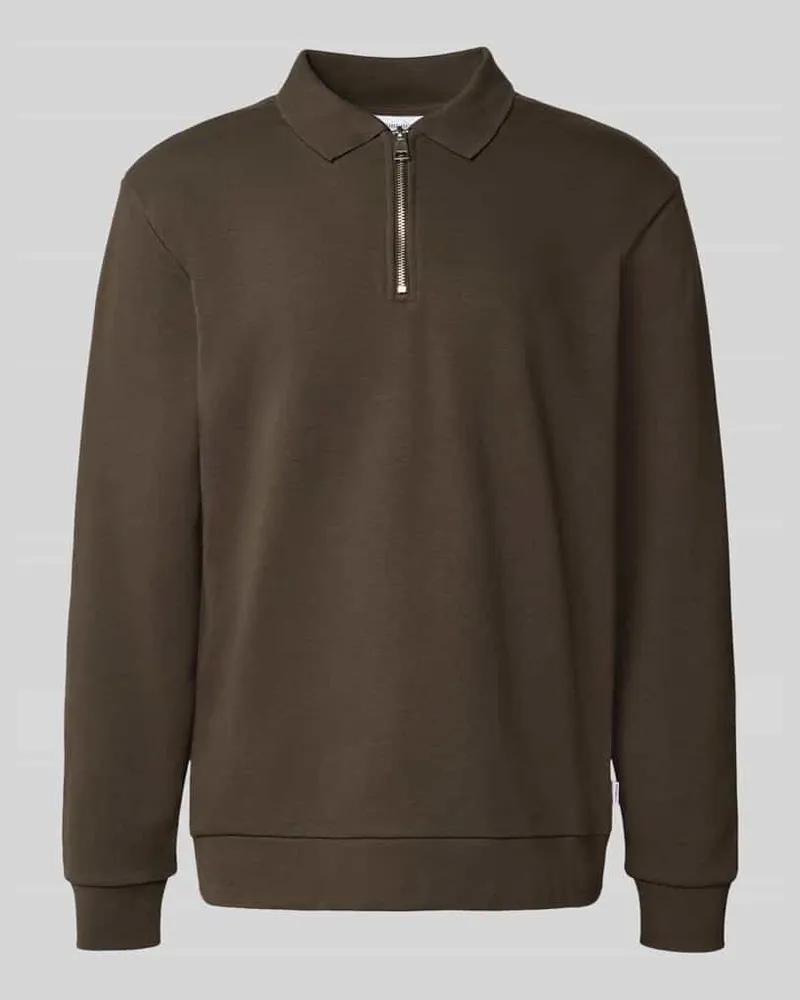 Lindbergh Relaxed Fit Poloshirt mit Label-Detail 