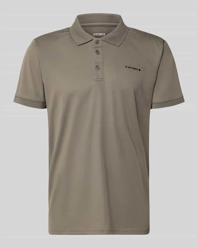 Icepeak Regular Fit Poloshirt mit Logo-Print Modell 'BELLMONT Graphit