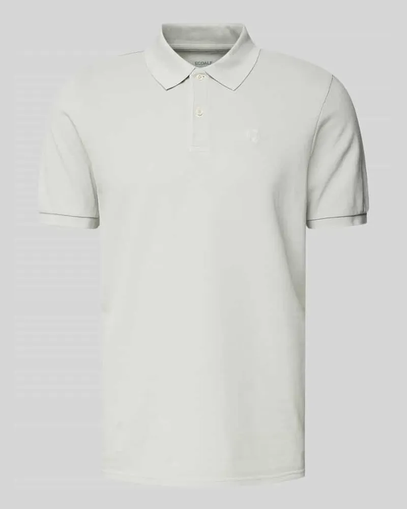 ECOALF Regular Fit Poloshirt mit Logo-Stitching Modell 'TEDANALF Silber