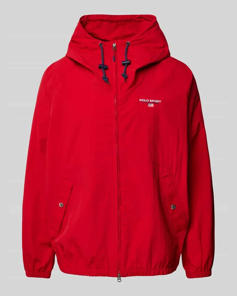 Ralph Lauren Windbreaker mit Label-Stitching Rot