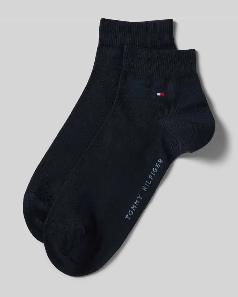 Tommy Hilfiger Sneaker-Socken aus Baumwoll-Mix im 2er-Pack Modell '2ER QUARTER Marine