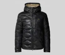 Lederjacke mit Label-Patch Modell 'DROHAN
