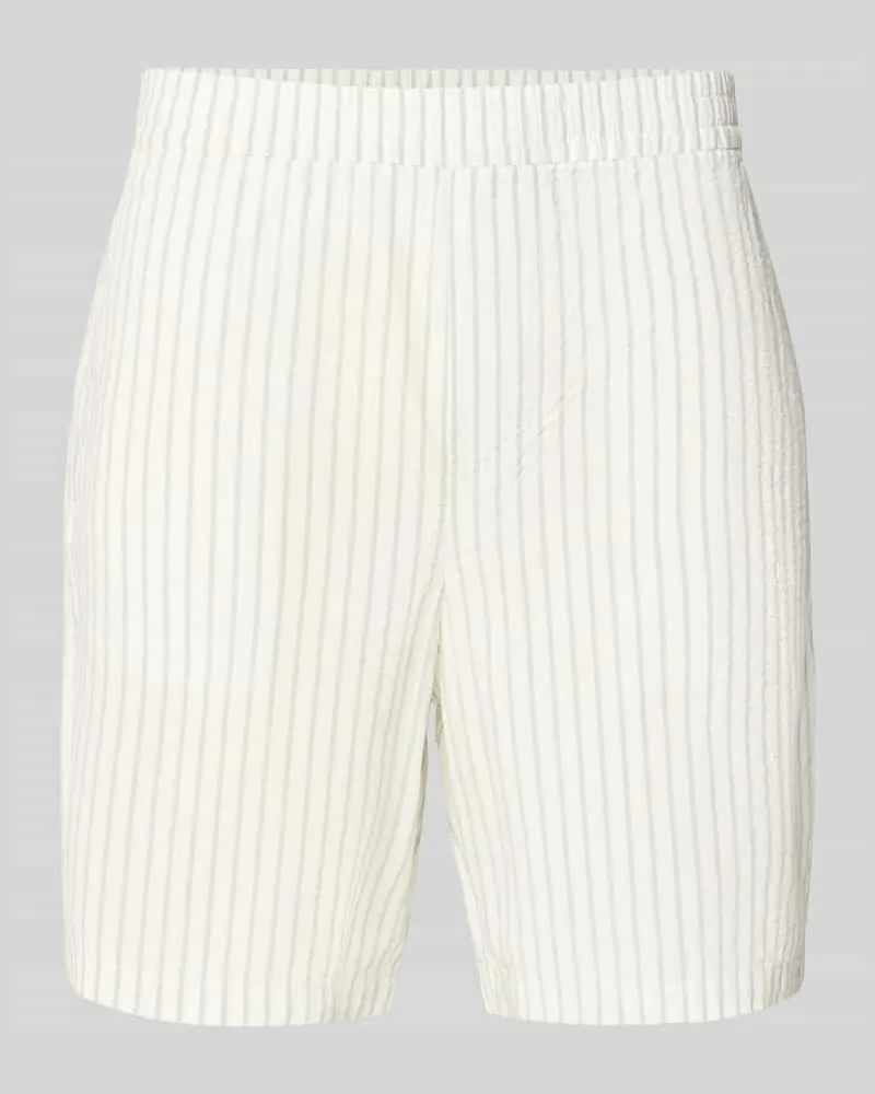 Selected Homme Regular Fit Shorts aus reiner Baumwolle Modell 'STUART Offwhite