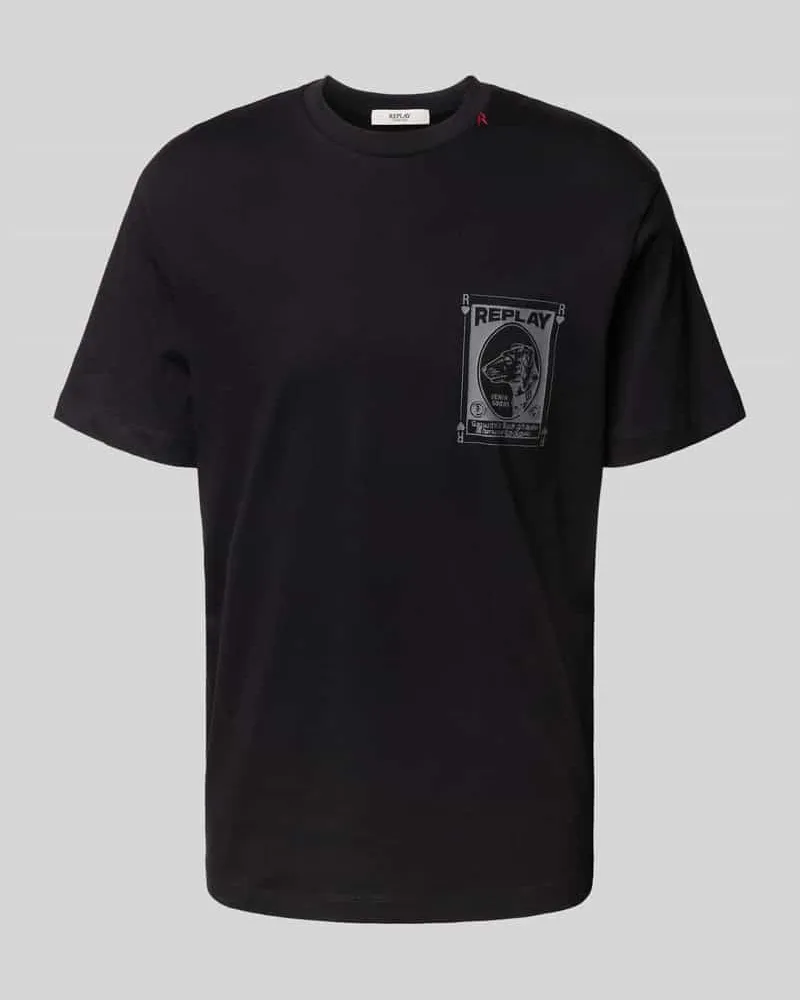 Replay T-Shirt mit Rundhalsausschnitt 