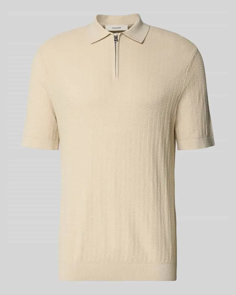 Selected Homme Regular Fit Poloshirt aus reiner Baumwolle Modell 'CRAN Sand