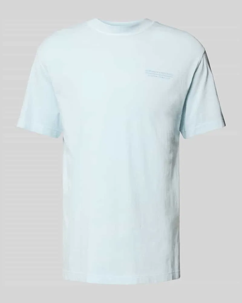 Tom Tailor Relaxed Fit T-Shirt aus reiner Baumwolle Hellblau