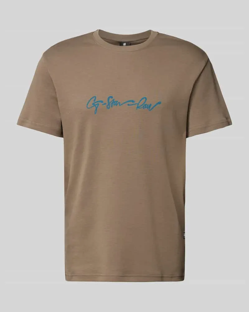G-STAR RAW T-Shirt mit Label-Print 