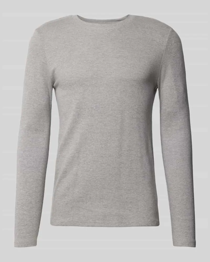 McNeal Longsleeve mit geripptem Rundhalsausschnitt 