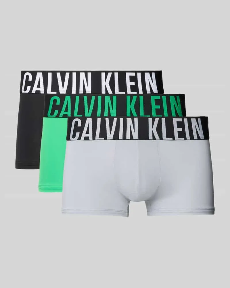 Calvin Klein Trunks mit elastischem Logo-Bund im 3er-Pack 