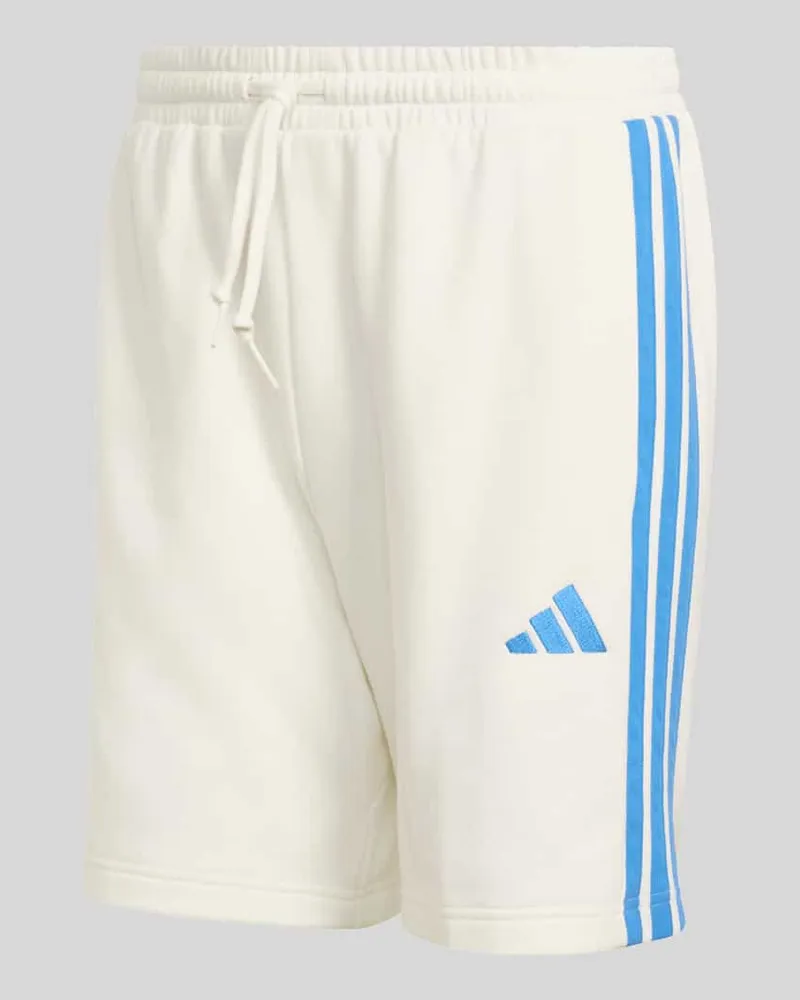 adidas Regular Fit Sweatshorts aus reiner Baumwolle Offwhite
