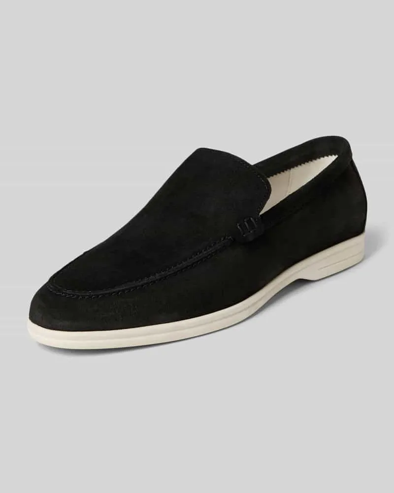 Steve Madden Loafers aus Leder Modell 'Mayne Black