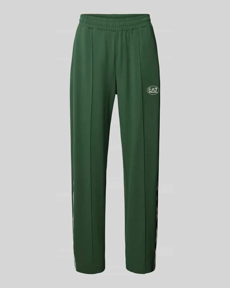 EA7 Trackpants aus Viskose-Mix Gruen