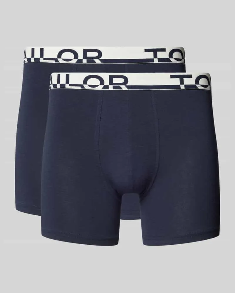 Tom Tailor Slim Fit Trunks mit Label-Schriftzug am Bund 
