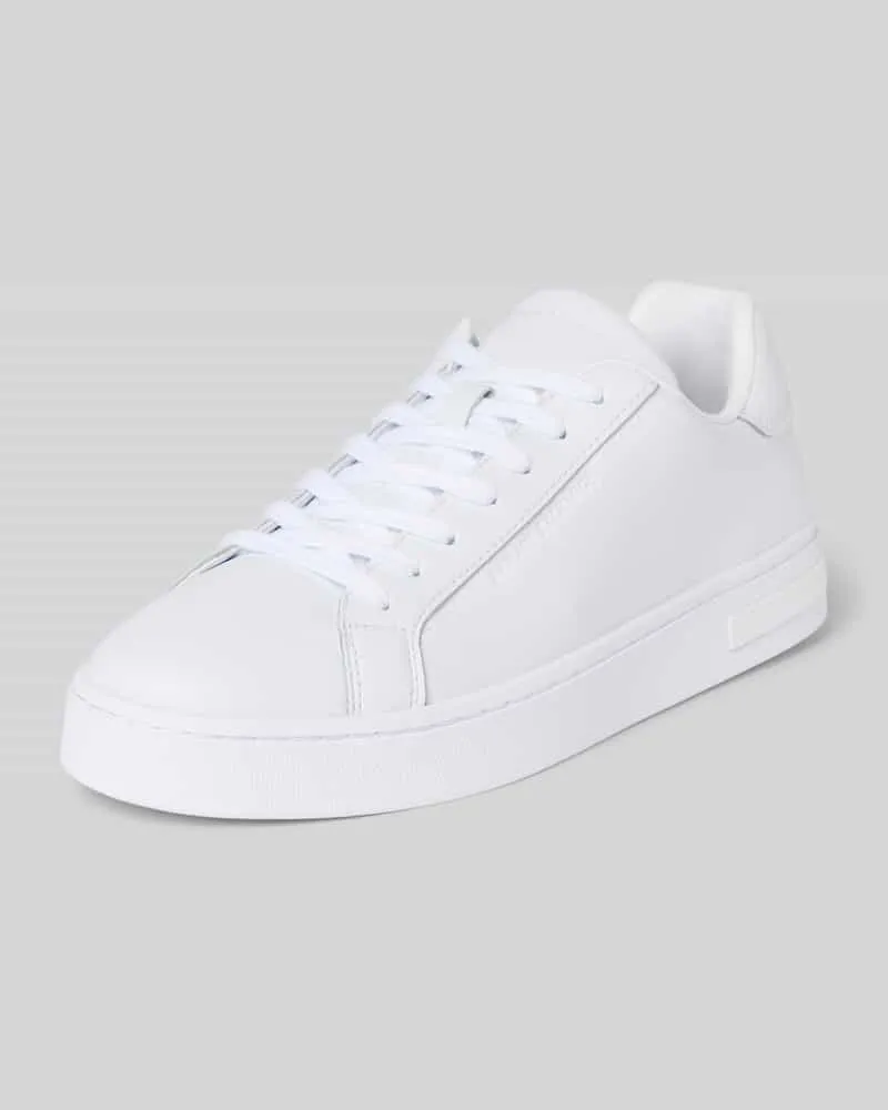 Armani Exchange Sneaker aus echtem Leder Modell 'Action Weiss