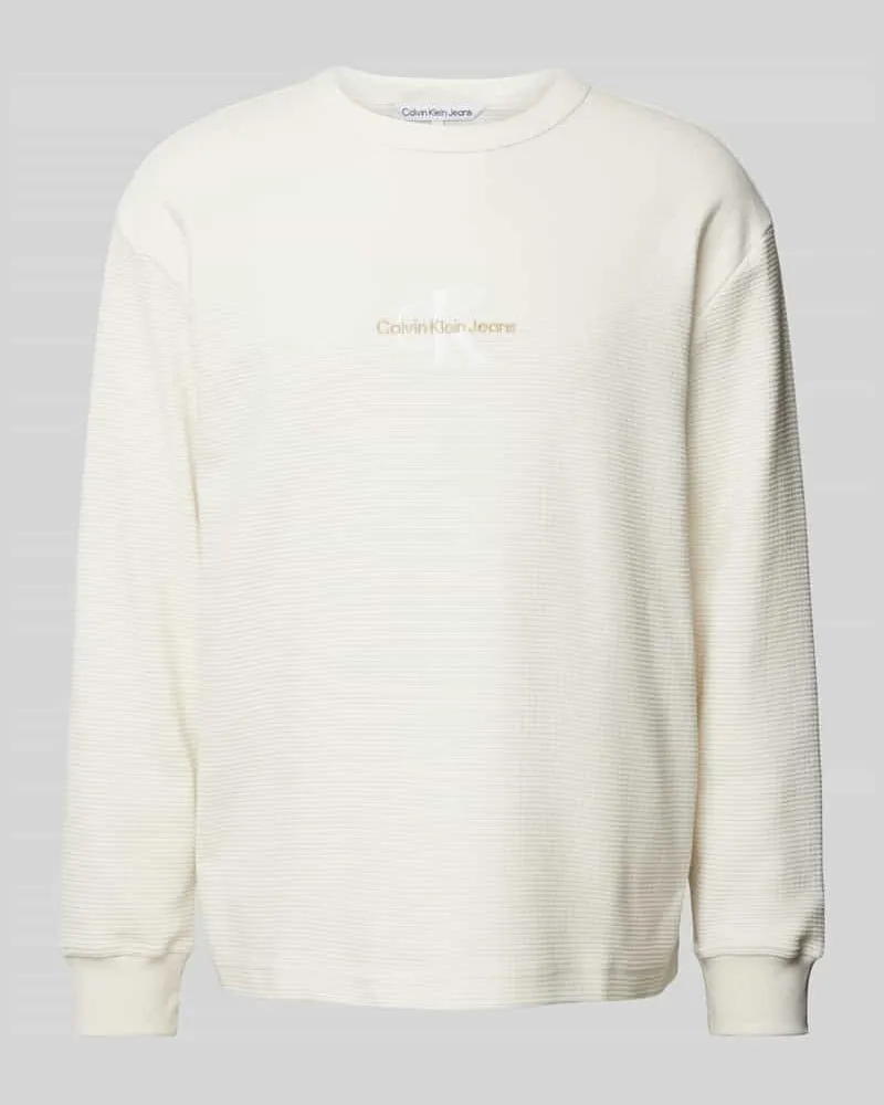 Calvin Klein Longsleeve mit Label-Stitching 