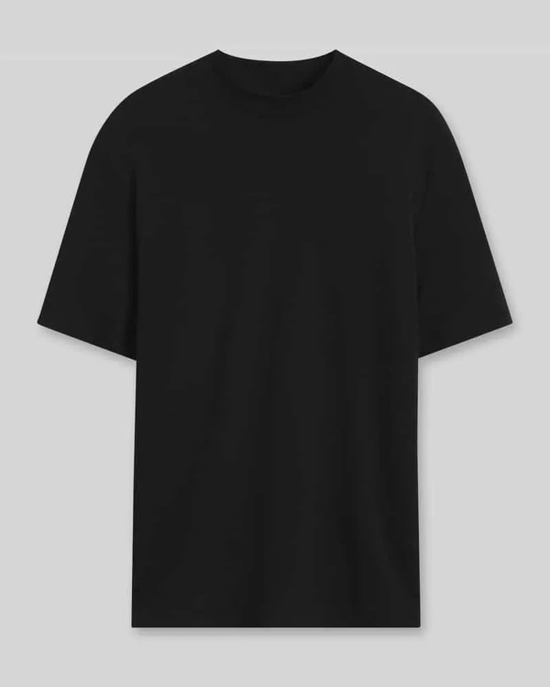 HUGO BOSS Regular Fit T-Shirt aus Baumwollmix Black