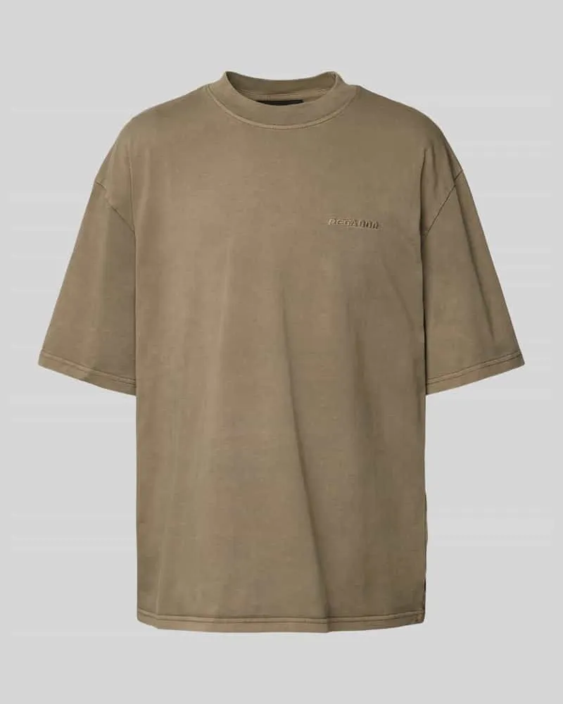 PEGADOR Oversized T-Shirt mit Label-Stitching 