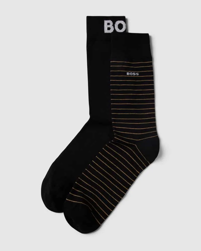 HUGO BOSS Socken mit Label-Detail im 2er-Pack Black