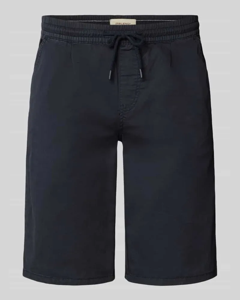 Blend Regular Fit Shorts mit elastischem Bund Modell 'MARCO Marine