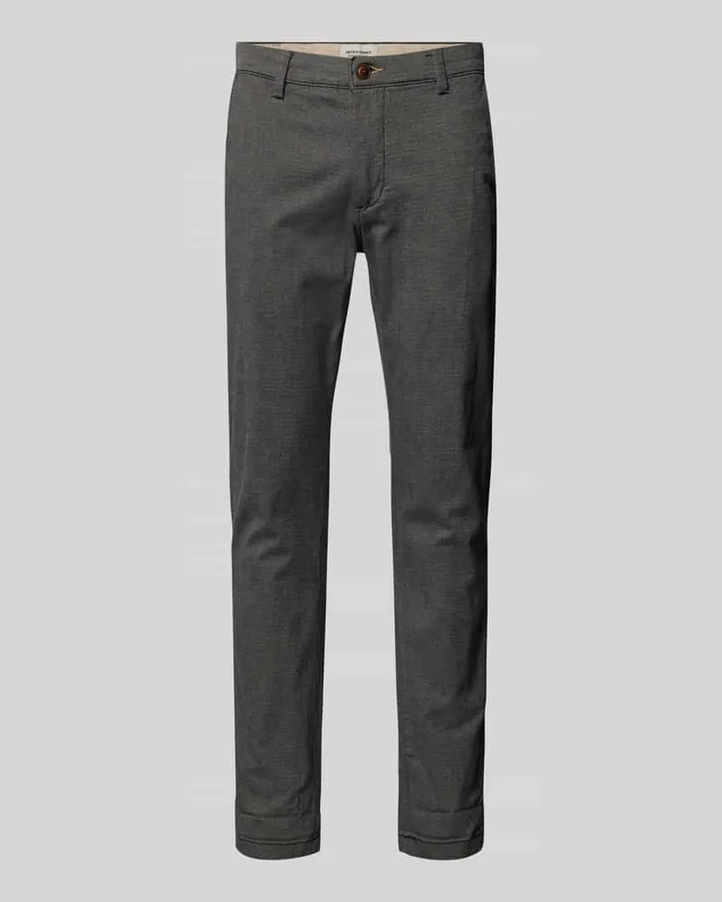 Jack & Jones Slim Fit Hose mit Gürtelschlaufen Modell 'MARCO Anthrazit