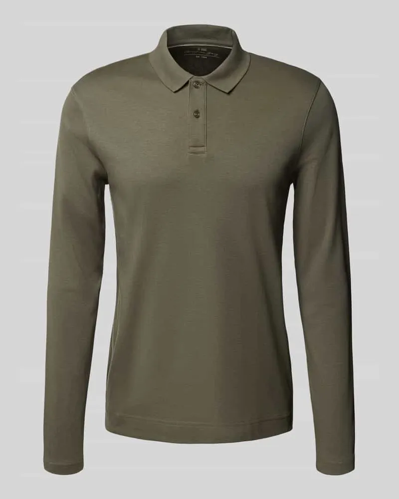 Christian Berg Regular Fit Poloshirt mit Knopfleiste Metallic