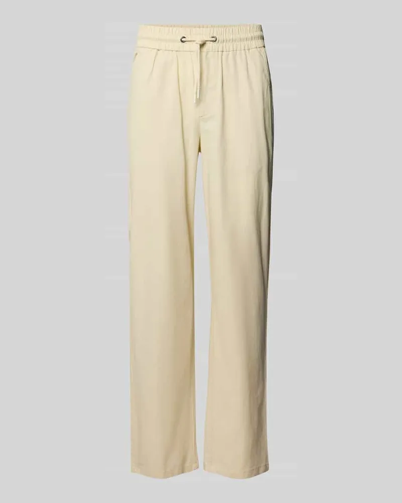 Blend Regular Fit Leinenhose mit Tunnelzug Modell 'BAY 
