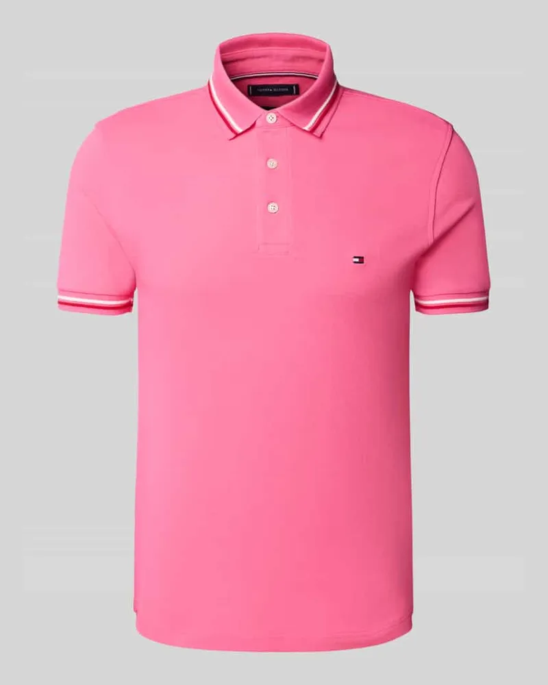 Tommy Hilfiger Regular Fit Poloshirt aus Baumwoll-Mix 