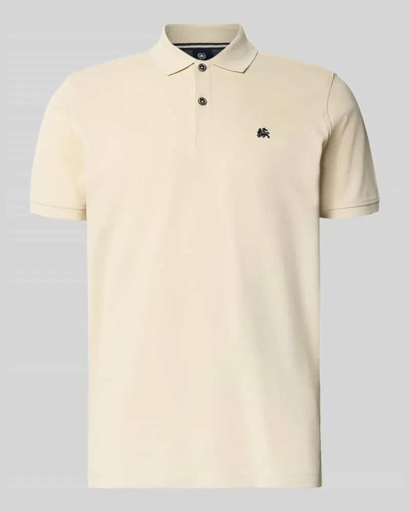 Lerros Poloshirt mit Label-Stitching 