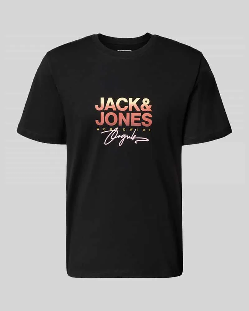 Jack & Jones T-Shirt mit Label-Print 