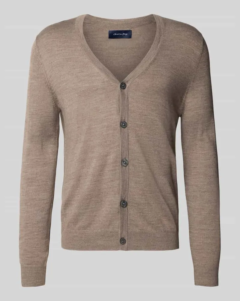 Christian Berg Strickjacke mit V-Ausschnitt 
