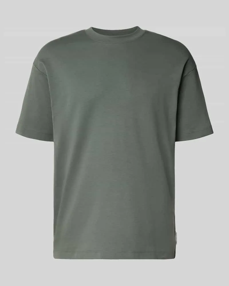 Marc O'Polo Relaxed Fit T-Shirt aus reiner Baumwolle Khaki